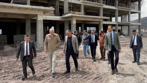 Çamardı Devlet Hastanesi inşaatında inceleme
